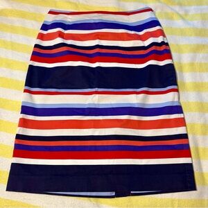 Boden Striped Pencil Skirt, Lind, 6, EUC, Knee-length